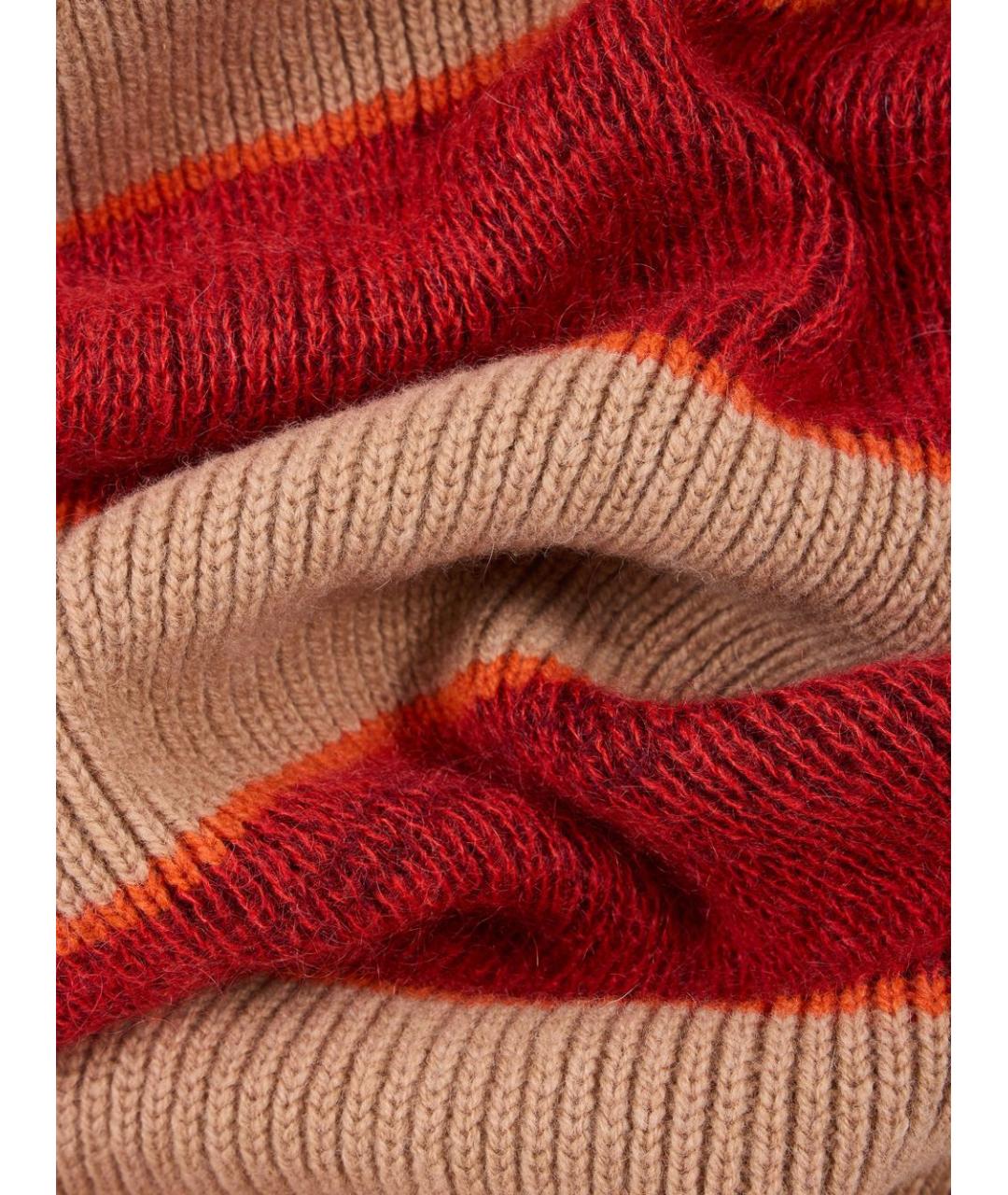 PAUL SMITH Бежевый шерстяной шарф, фото 2
