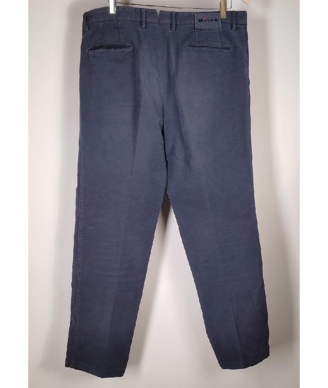 KITON Синие повседневные брюки, фото 2