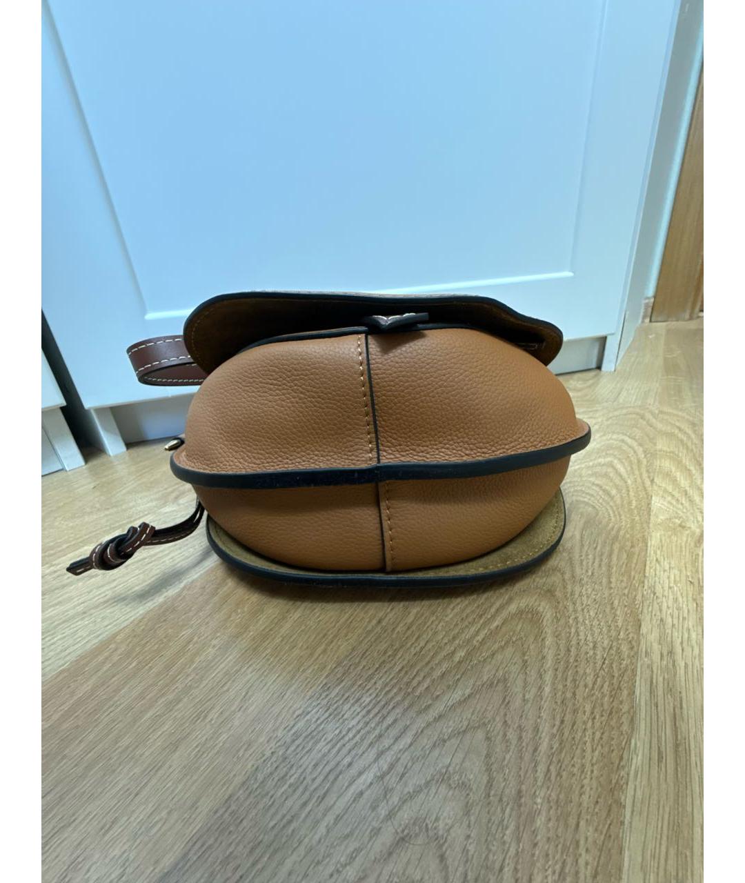 LOEWE Оранжевая кожаная сумка через плечо, фото 5