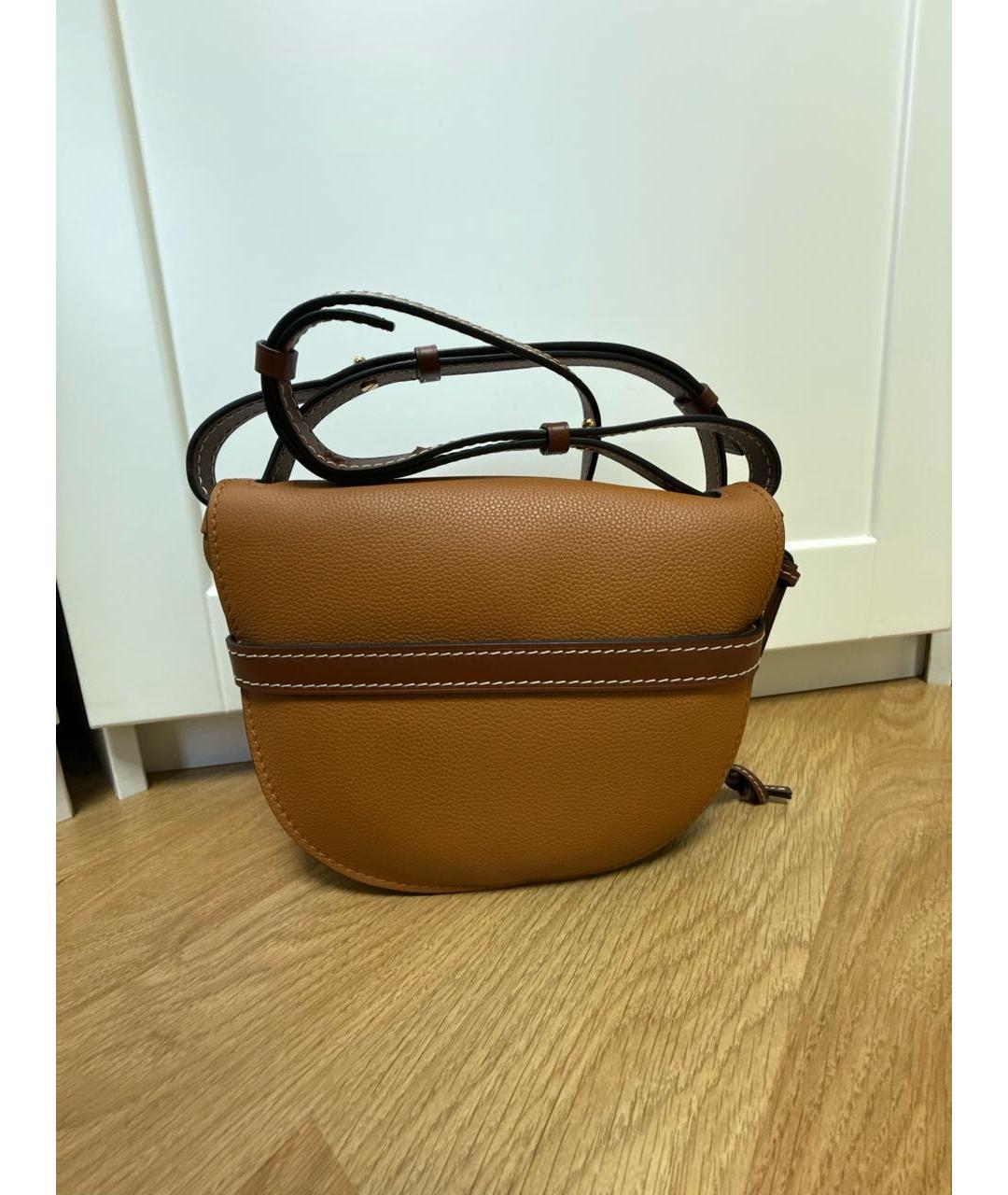LOEWE Оранжевая кожаная сумка через плечо, фото 3