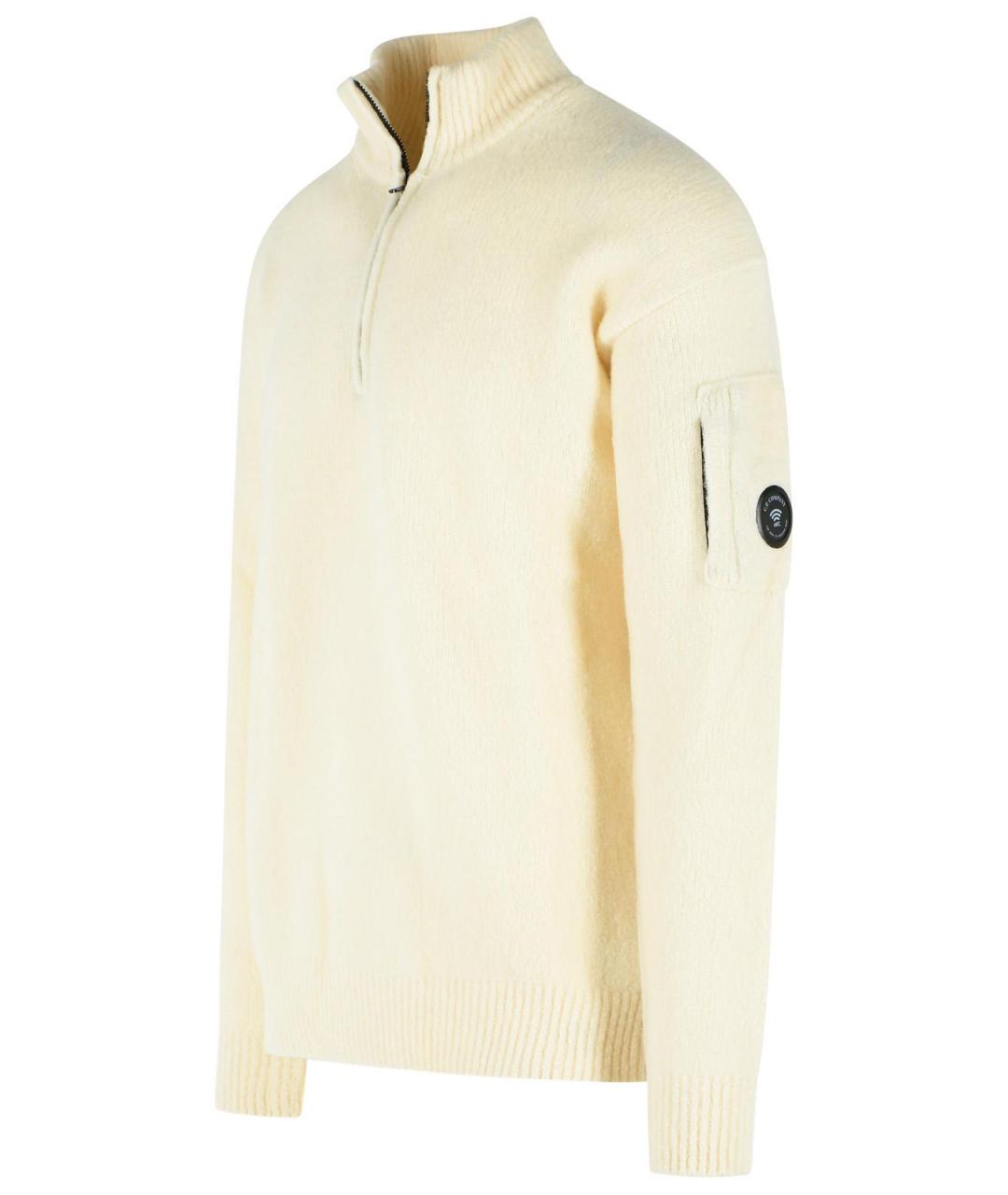 CP COMPANY Белый шерстяной джемпер / свитер, фото 2