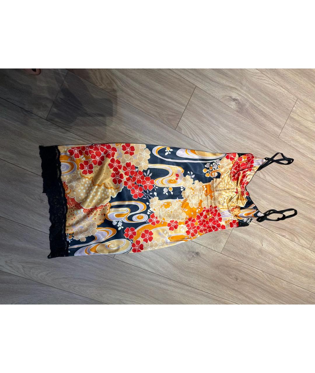DOLCE&GABBANA Мульти вискозное коктейльное платье, фото 5