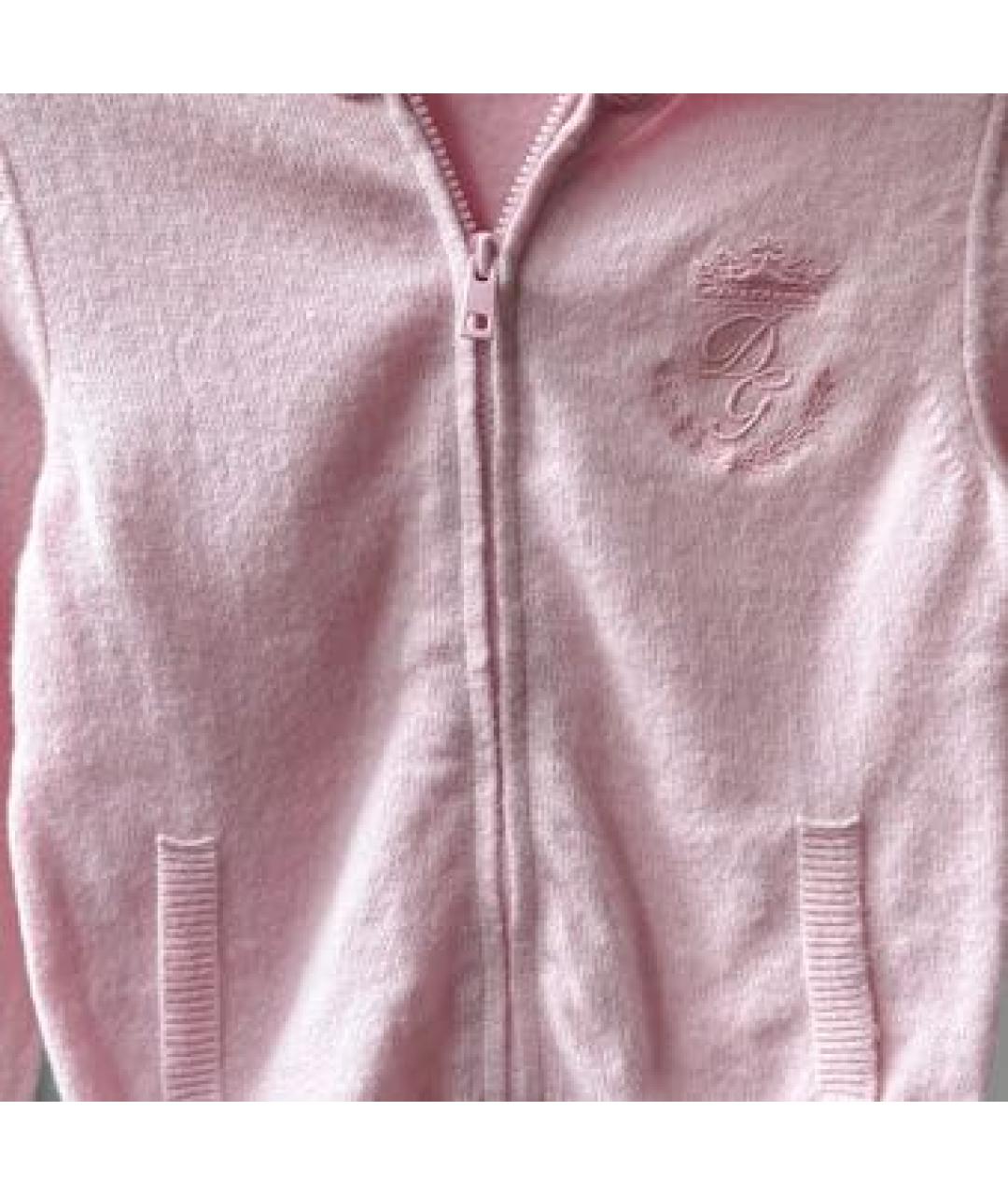 DOLCE&GABBANA Розовый кашемировый комплект, фото 4