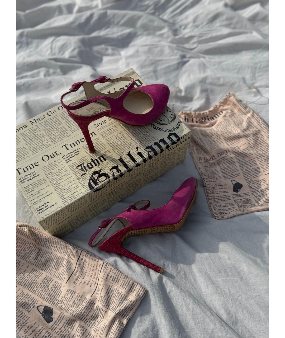 JOHN GALLIANO Розовые туфли, фото 8