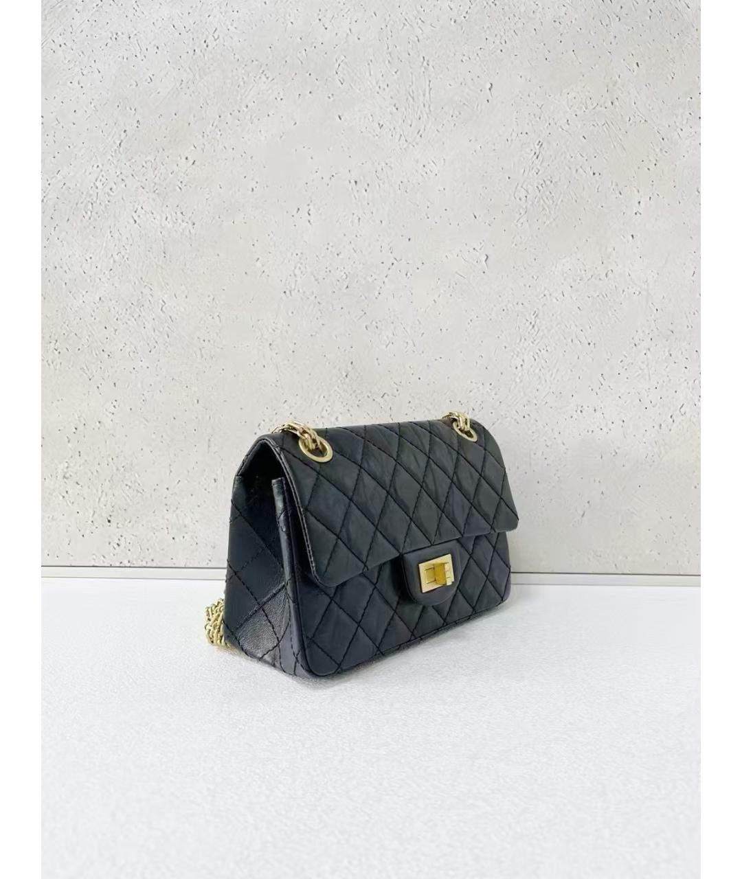 CHANEL Черная кожаная сумка через плечо, фото 4