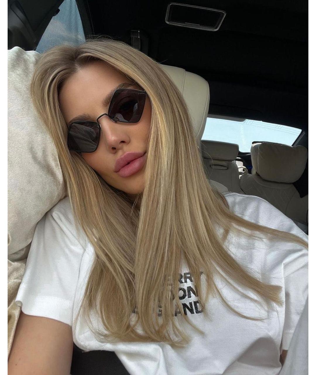 SAINT LAURENT Серые металлические солнцезащитные очки, фото 4