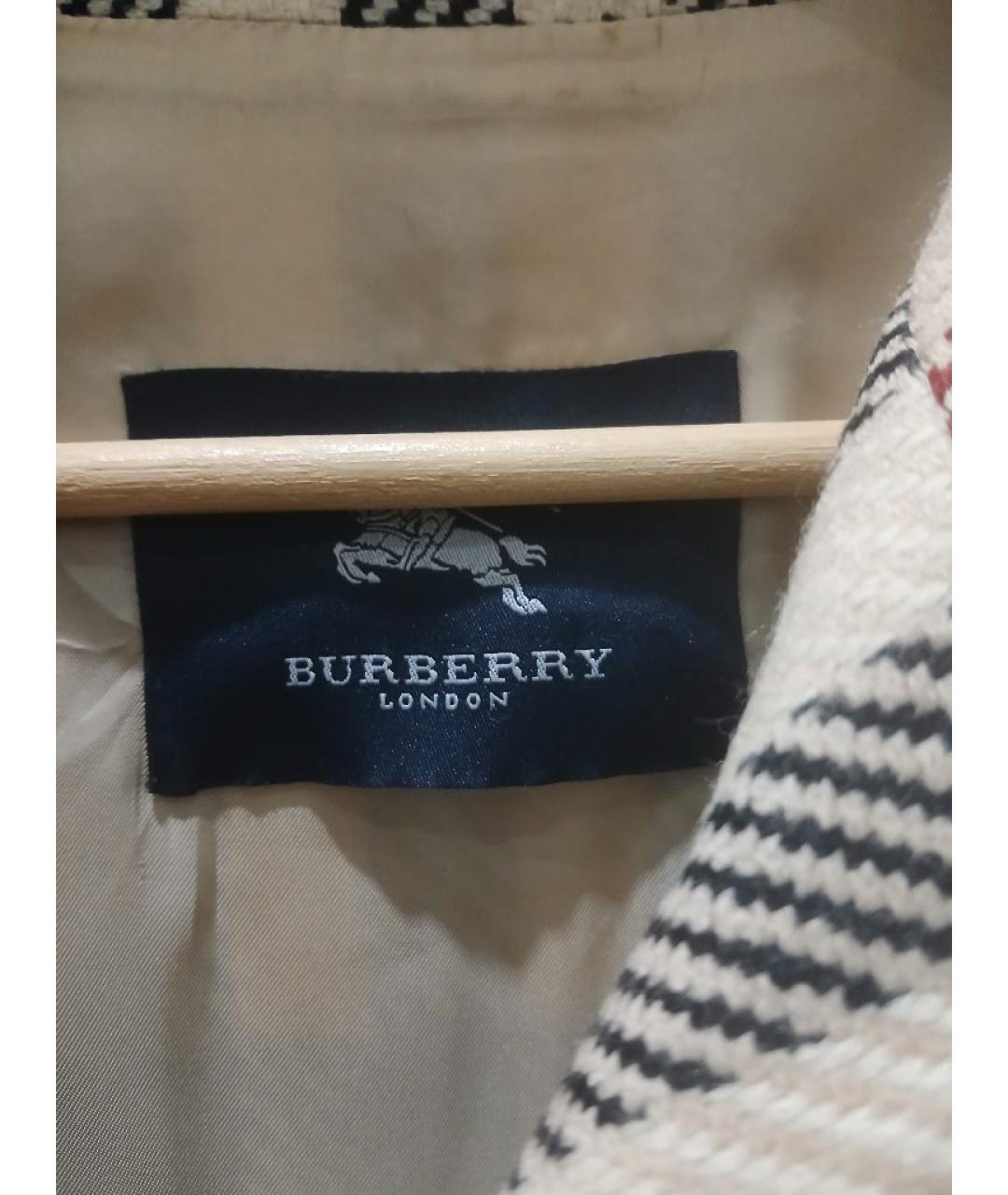 BURBERRY Бежевое шерстяное пальто, фото 2