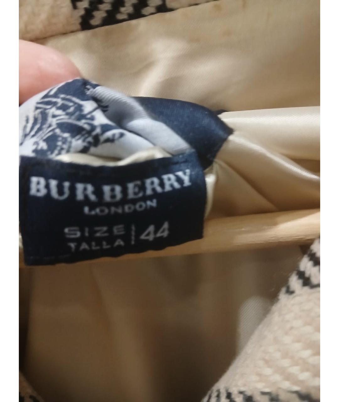 BURBERRY Бежевое шерстяное пальто, фото 3