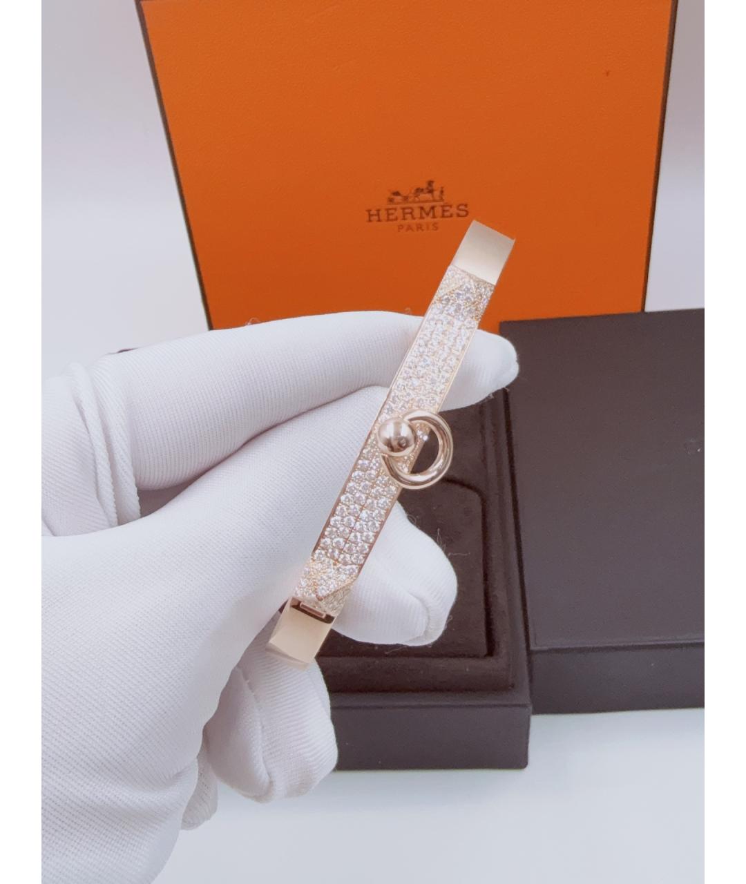 HERMES Золотой браслет из розового золота, фото 5