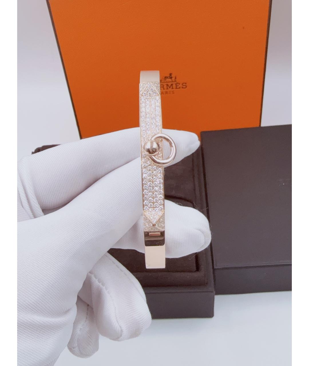HERMES Золотой браслет из розового золота, фото 3