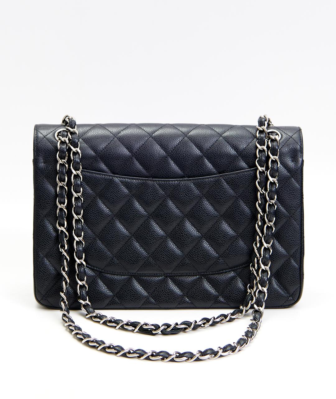 CHANEL Черная кожаная сумка через плечо, фото 4