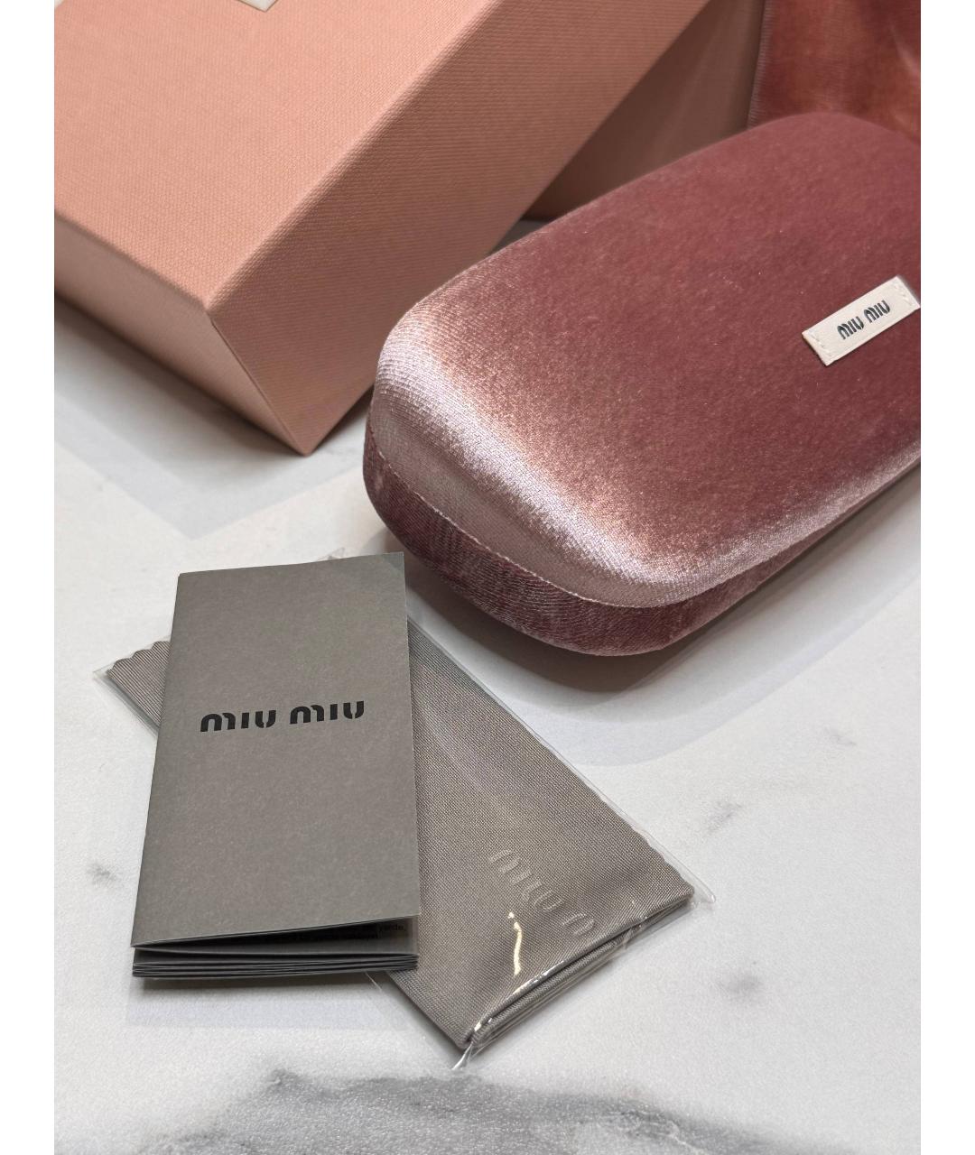 MIU MIU Коричневые солнцезащитные очки, фото 5