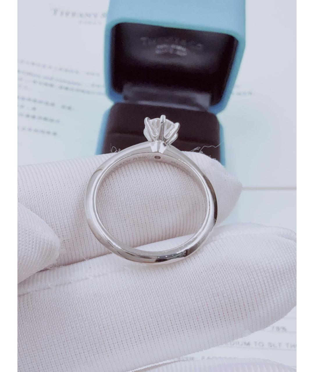 TIFFANY&CO Серебряное платиновое кольцо, фото 4