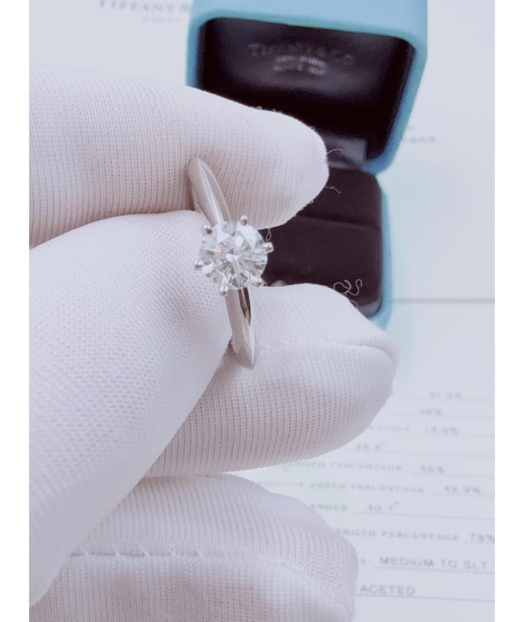 TIFFANY&CO Серебряное платиновое кольцо, фото 2