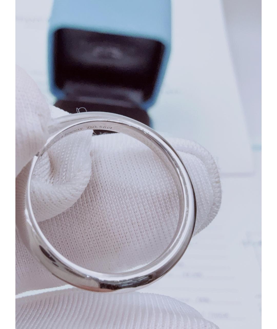 TIFFANY&CO Серебряное платиновое кольцо, фото 6