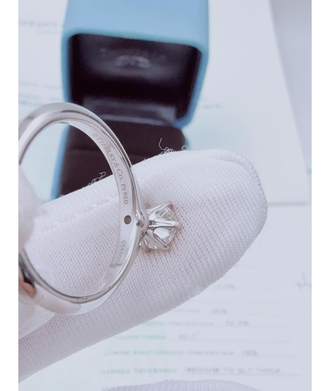 TIFFANY&CO Серебряное платиновое кольцо, фото 5
