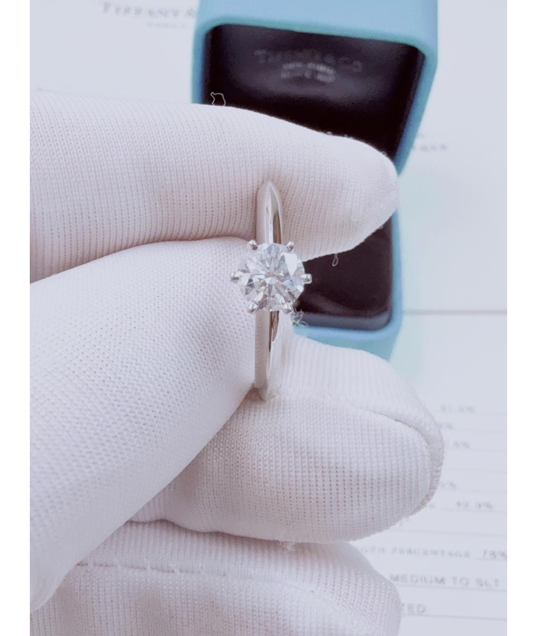TIFFANY&CO Серебряное платиновое кольцо, фото 8