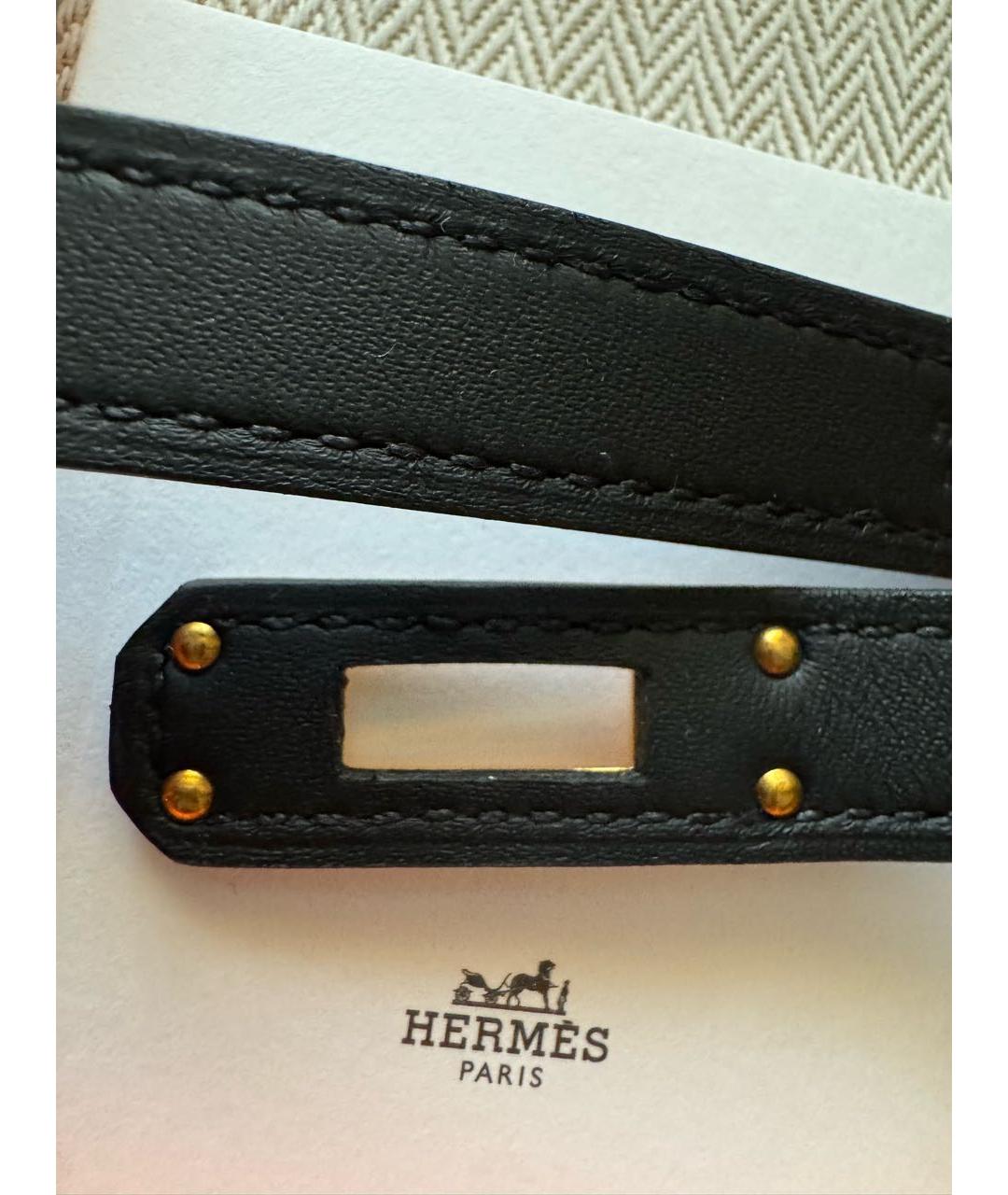 HERMES Черное металлическое колье, фото 7