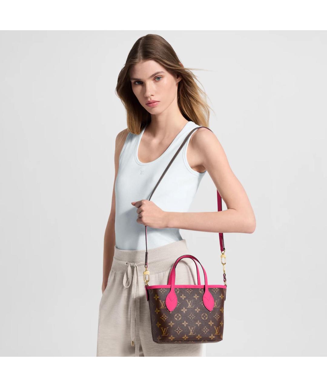 LOUIS VUITTON Коричневая сумка тоут из канвы, фото 6