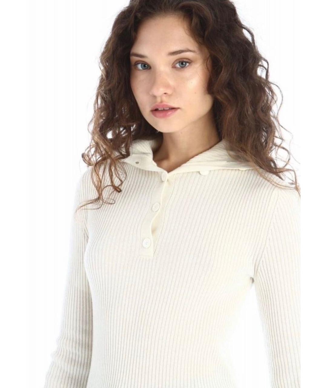 MAX MARA Белый шерстяной джемпер / свитер, фото 6