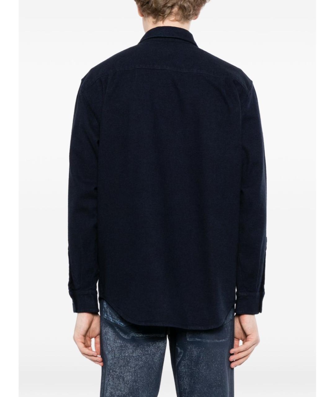 STONE ISLAND Темно-синяя кэжуал рубашка, фото 5