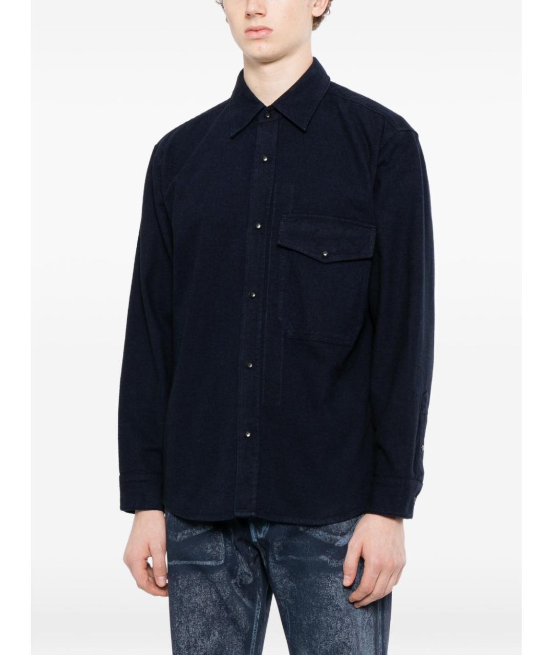 STONE ISLAND Темно-синяя кэжуал рубашка, фото 2