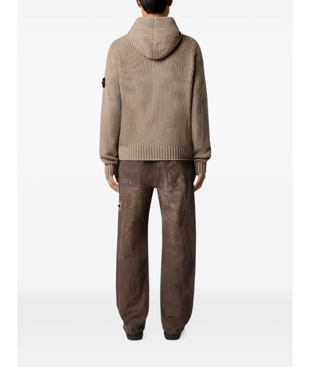 STONE ISLAND Бежевый кардиган, фото 3