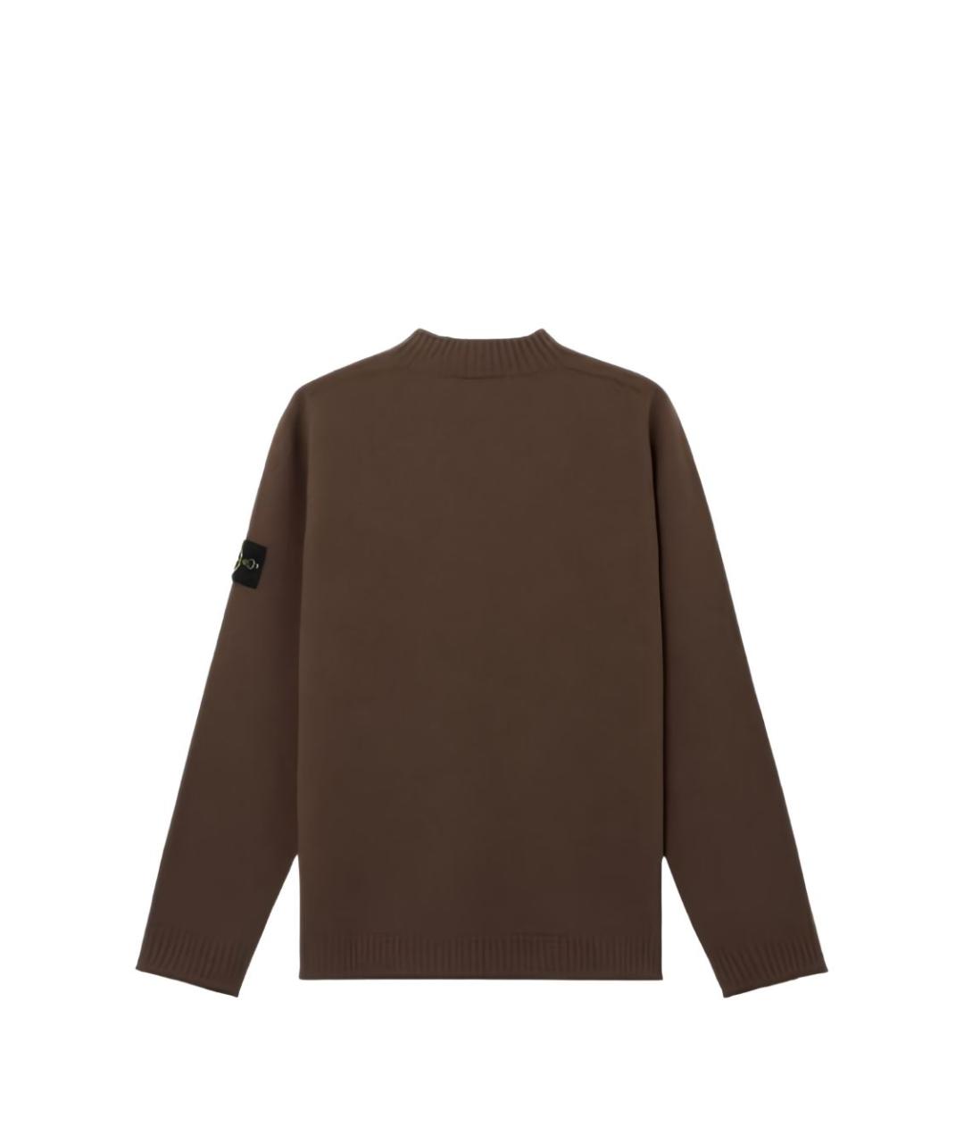 STONE ISLAND Коричневый джемпер / свитер, фото 2