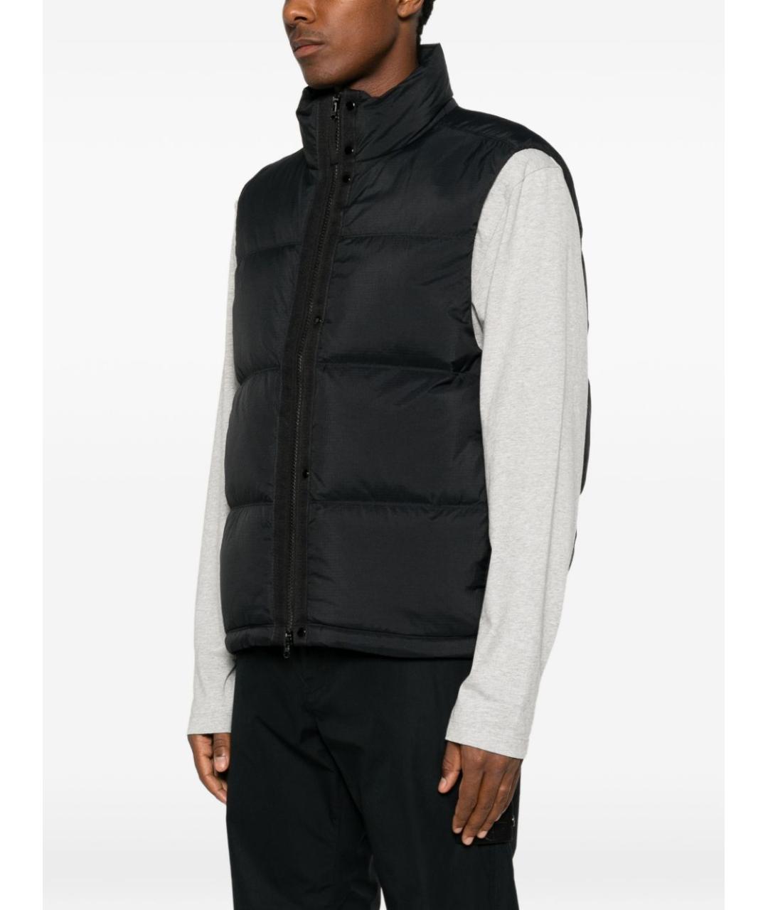 STONE ISLAND Черный синтетический жилет, фото 5