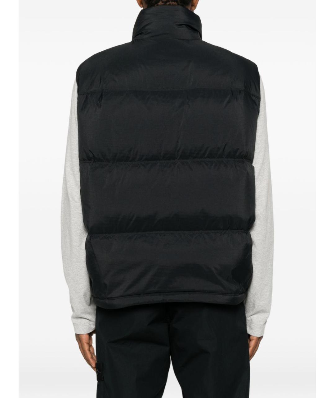 STONE ISLAND Черный синтетический жилет, фото 4