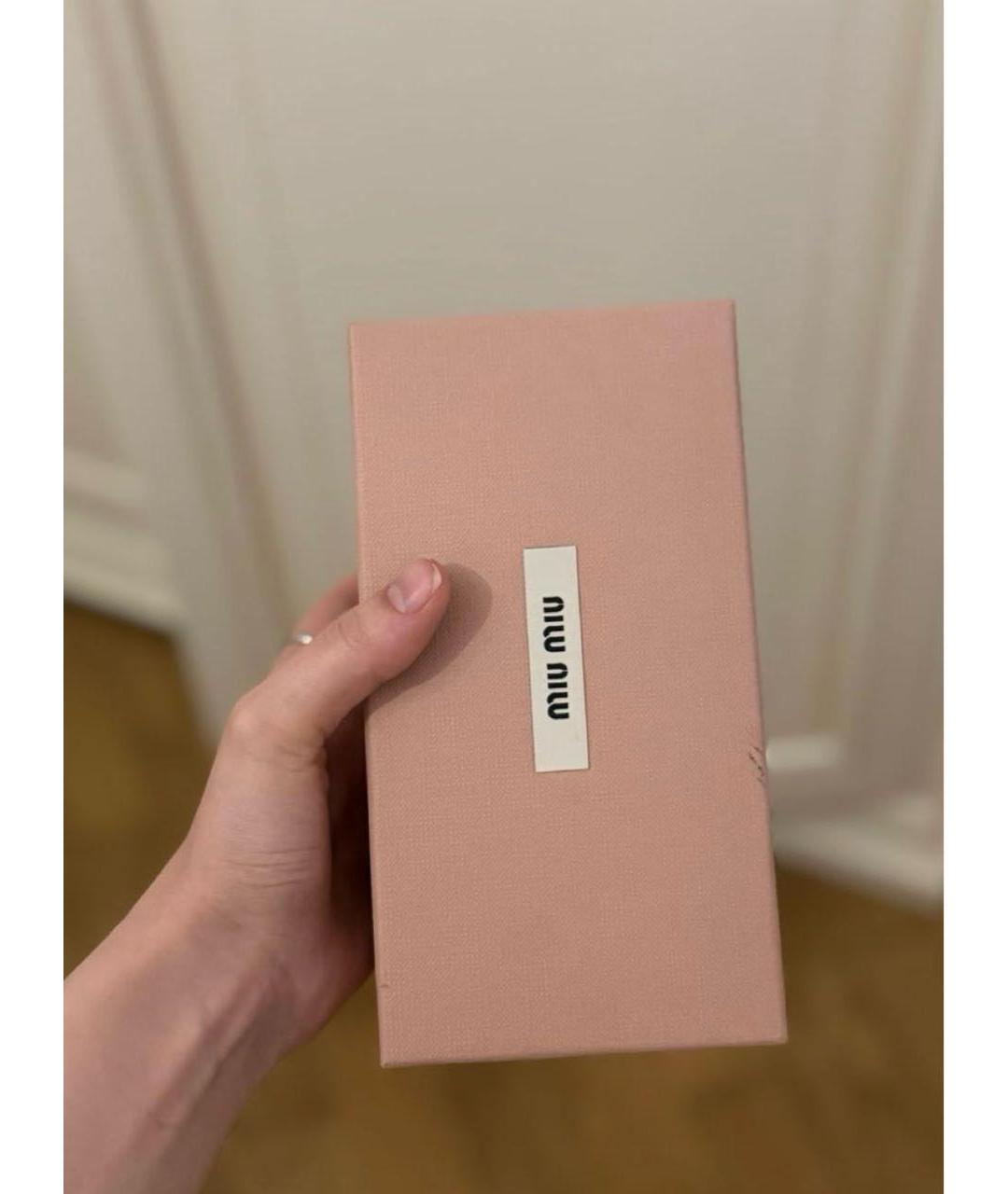 MIU MIU Фиолетовые металлические солнцезащитные очки, фото 4