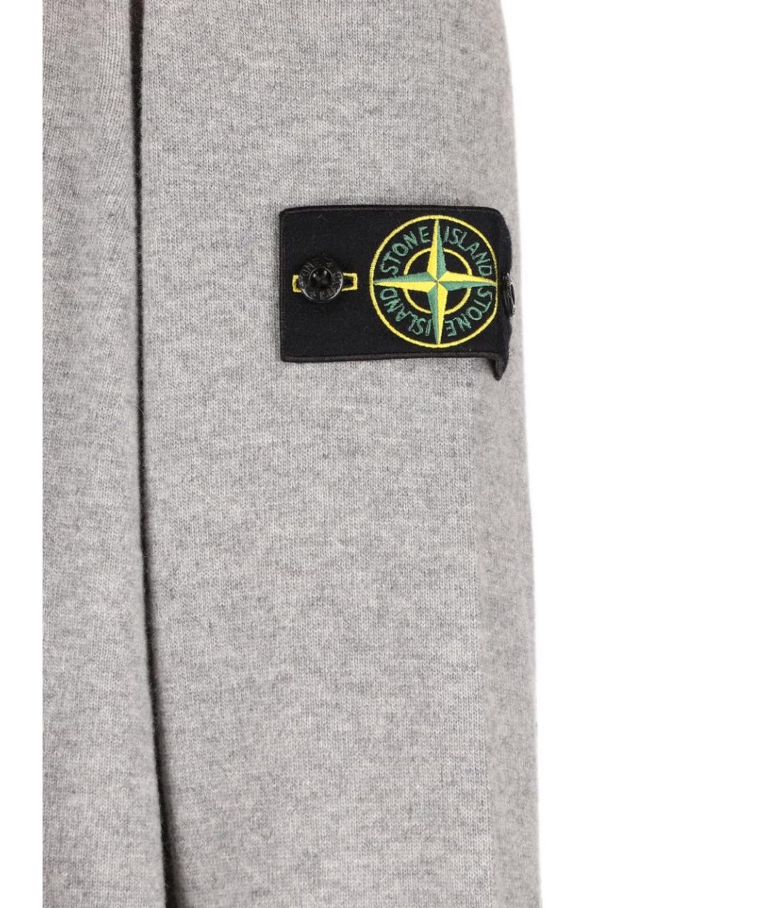 STONE ISLAND Серый шерстяной джемпер / свитер, фото 2