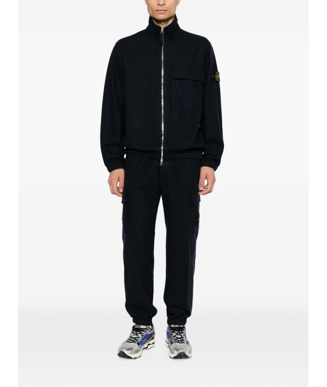 STONE ISLAND Темно-синяя куртка, фото 4