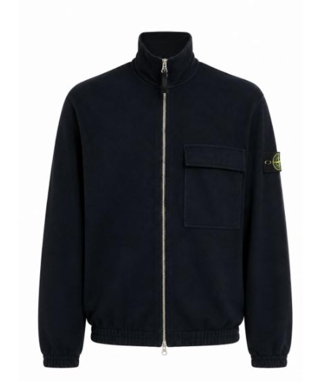 STONE ISLAND Темно-синяя куртка, фото 1