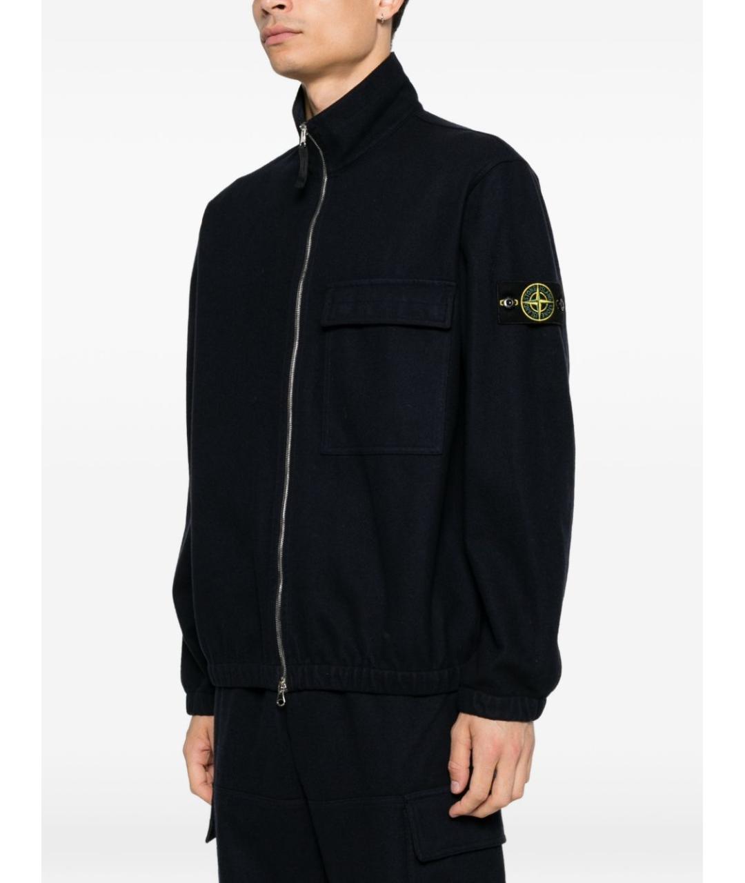 STONE ISLAND Темно-синяя куртка, фото 3