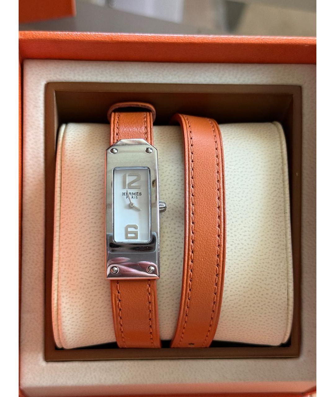 HERMES Серебряные стальные часы, фото 6