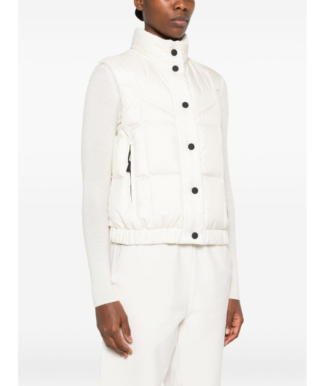 MONCLER GRENOBLE Белый синтетический жилет, фото 2