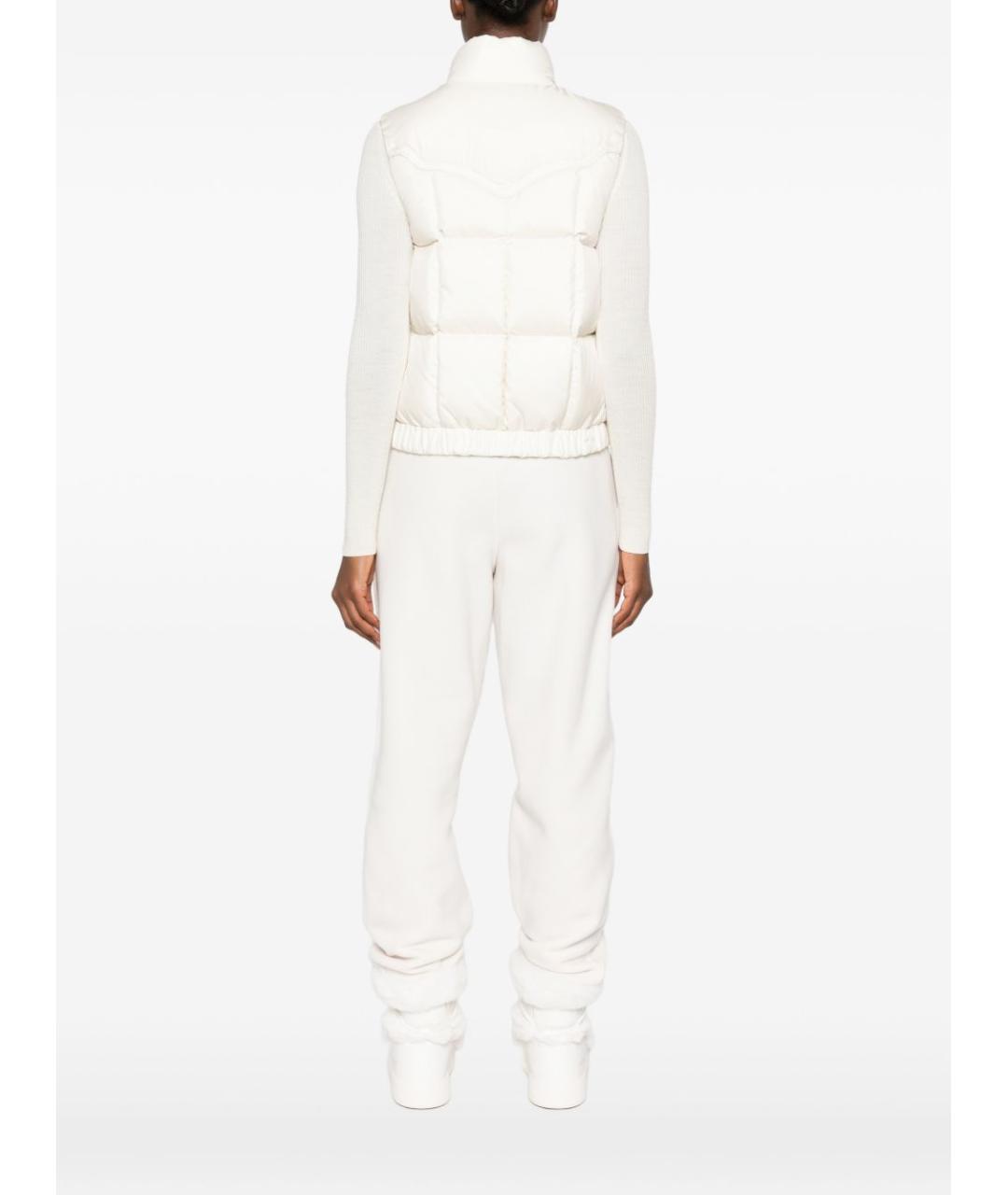 MONCLER GRENOBLE Белый синтетический жилет, фото 4