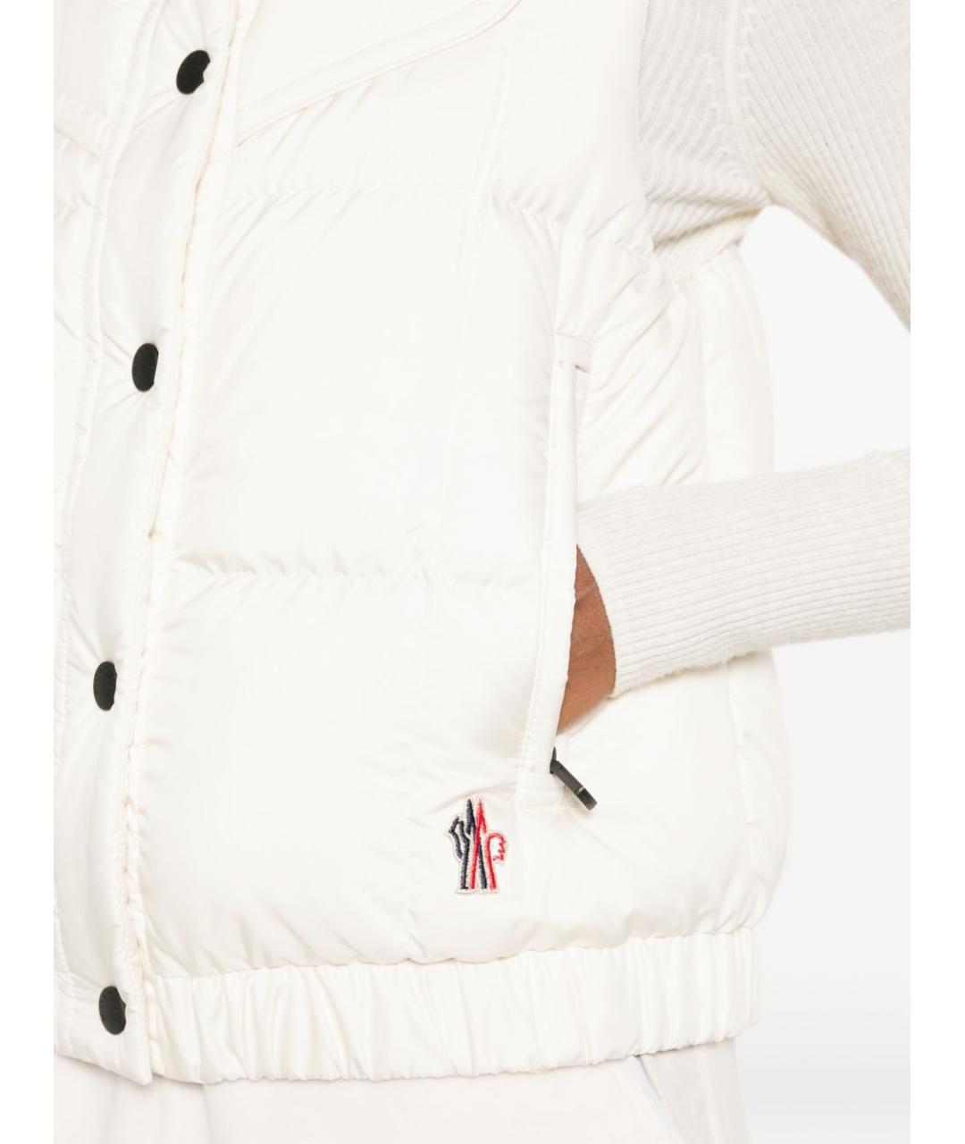 MONCLER GRENOBLE Белый синтетический жилет, фото 5