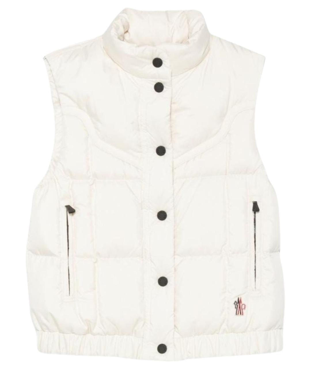 MONCLER GRENOBLE Белый синтетический жилет, фото 1