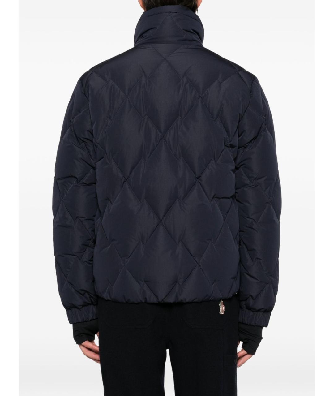 MONCLER GRENOBLE Темно-синий синтетический пуховик, фото 4