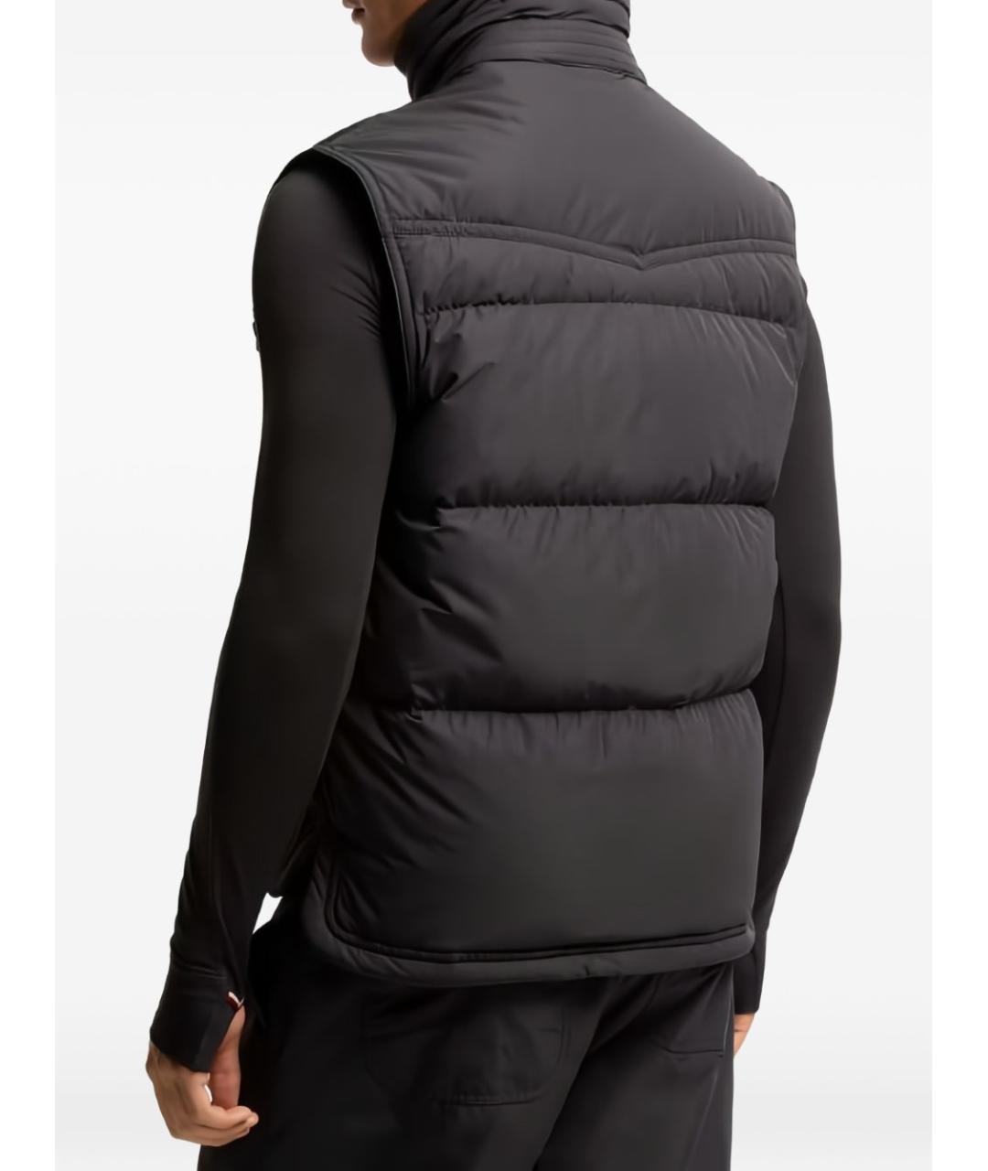 MONCLER GRENOBLE Черный синтетический жилет, фото 2