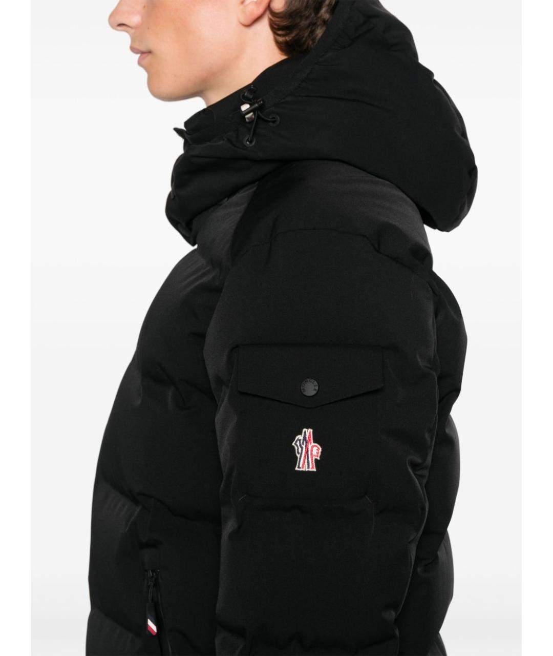 MONCLER GRENOBLE Черный синтетический пуховик, фото 4