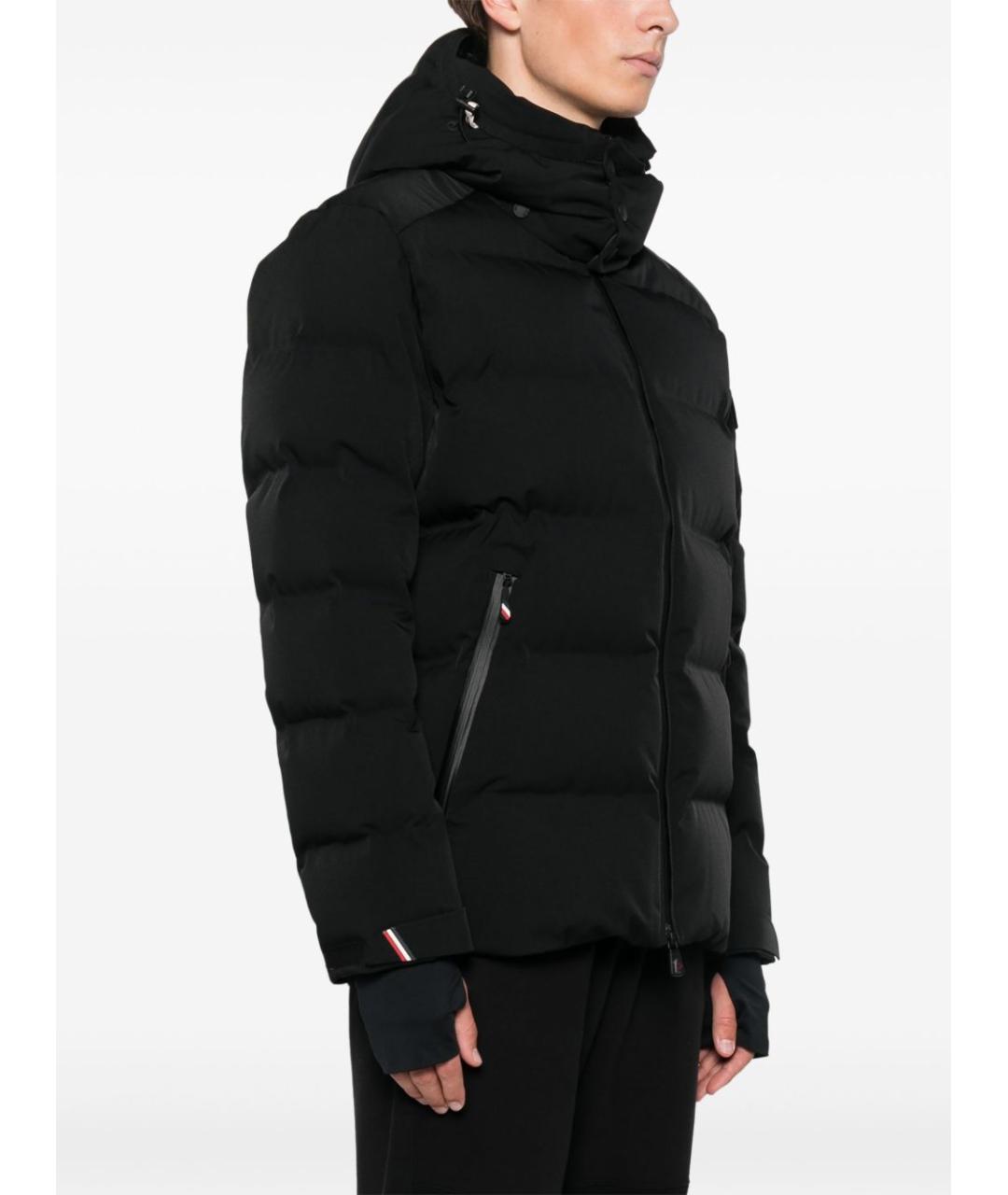 MONCLER GRENOBLE Черный синтетический пуховик, фото 2