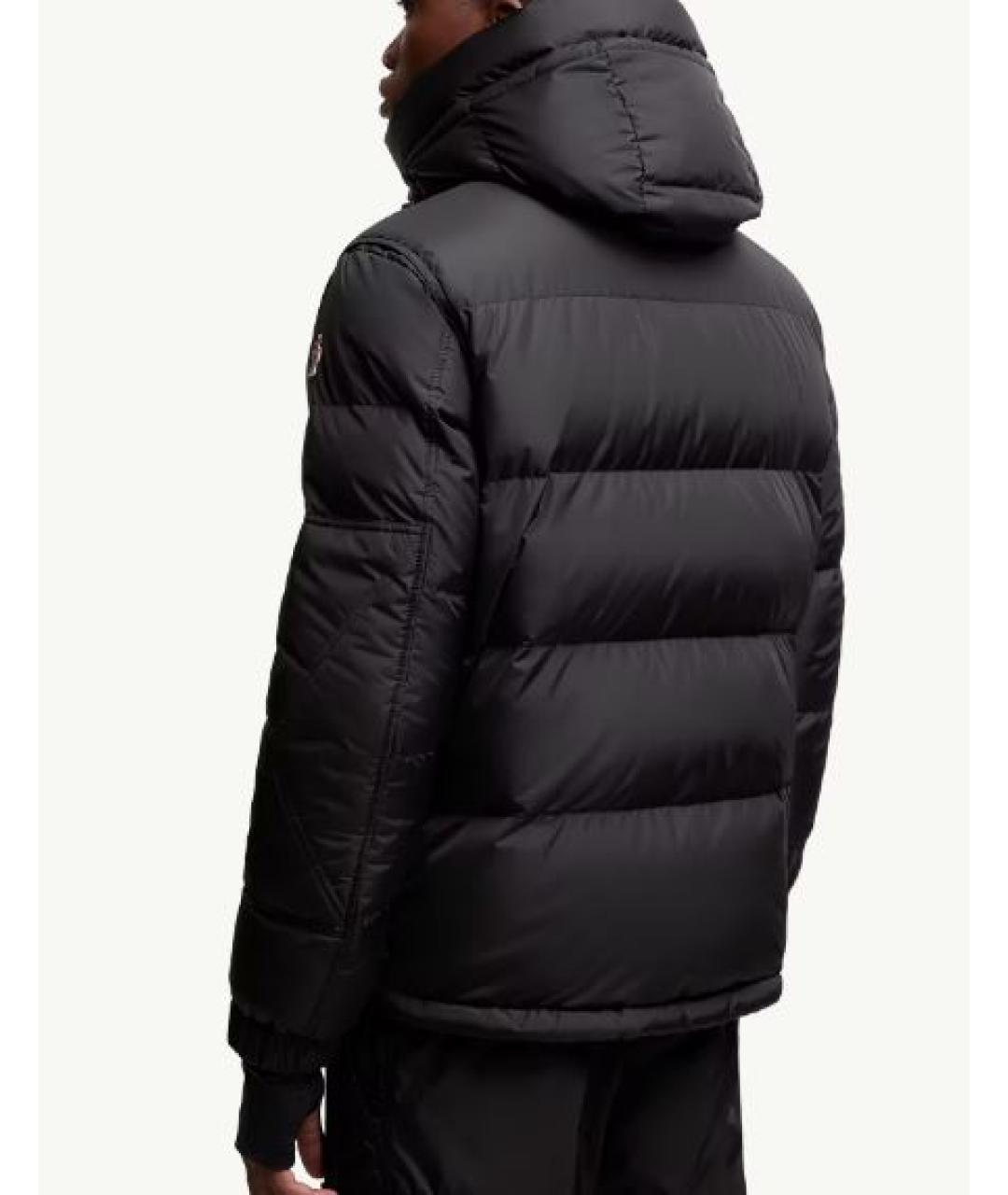 MONCLER GRENOBLE Черный синтетический пуховик, фото 2