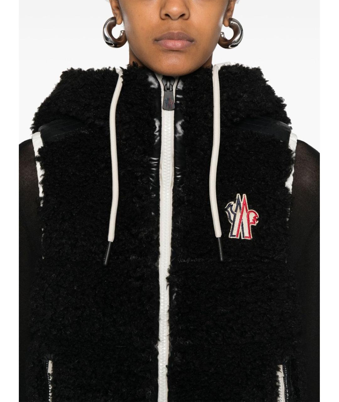 MONCLER GRENOBLE Черный жилет, фото 2