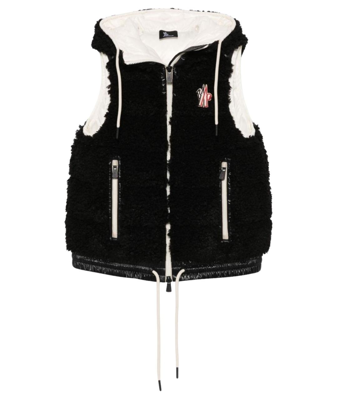 MONCLER GRENOBLE Черный жилет, фото 1