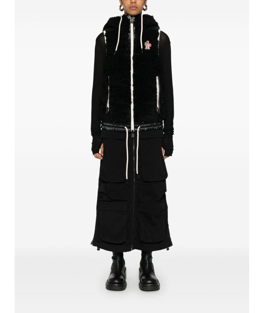 MONCLER GRENOBLE Черный жилет, фото 5