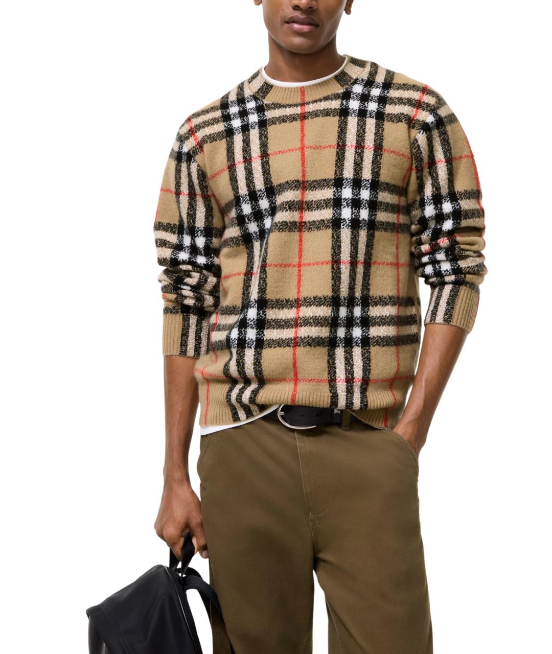 BURBERRY Бежевый кашемировый джемпер / свитер, фото 2