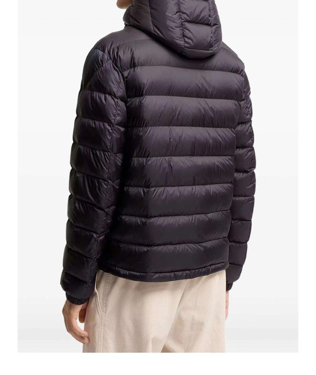 MONCLER Темно-синий синтетический пуховик, фото 4